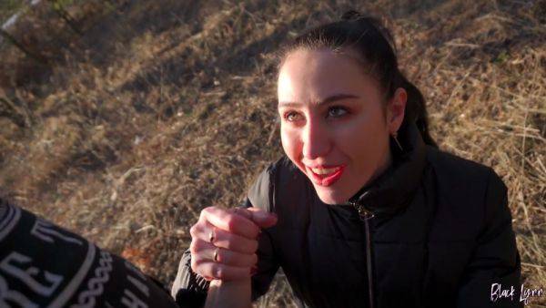 Girlfriend Took Me To The Forest Where She Sucked Me And I Fucked Her - videomanysex.com on poweredporn.com