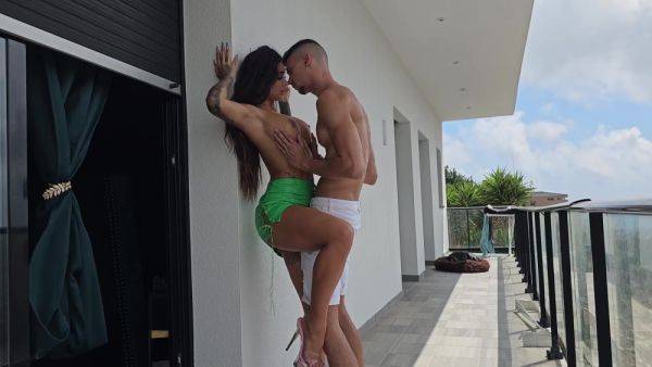 Passionate dancer has steamy fuck with her lover in the hotel - anysex.com on poweredporn.com