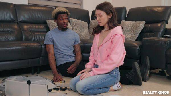 Passionate young babe is in for a spicy black treat - xbabe.com on poweredporn.com