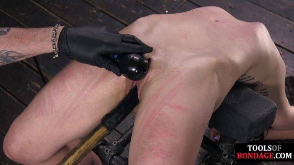 BDSM ballgagged whipped and pussytoyed till climax limit - txxx.com on poweredporn.com