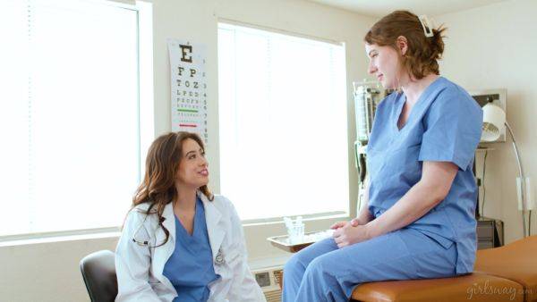 Nurse and horny female doctor get intimate and slutty - xbabe.com on poweredporn.com