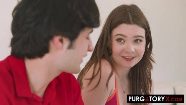 Adrianna Jade looks cute even with cock in her mouth - PurgatoryX - anysex.com on poweredporn.com