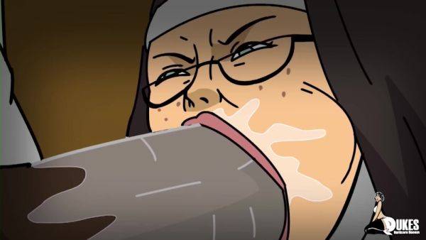 Monster cock for kinky nun - Porn Cartoon - anysex.com on poweredporn.com