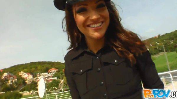 Cop gets POV blowjob and cum facial - anysex.com on poweredporn.com