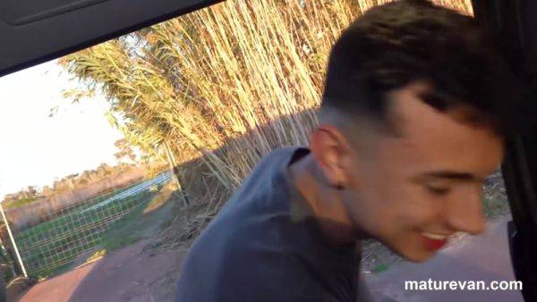 Let’s Pick Up Fresh Cock! Lucy Biblond Fucks in the MatureVan - hotmovs.com on poweredporn.com