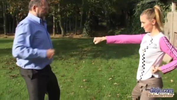 Eugene & Blonde Rodica's Taekwondo Ta-Tas - porntry.com on poweredporn.com