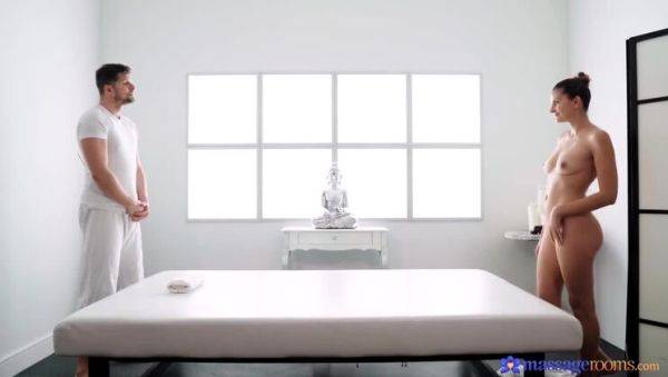 Brunette MILF Knows Her Desires During Massage - xxxfiles.com on poweredporn.com