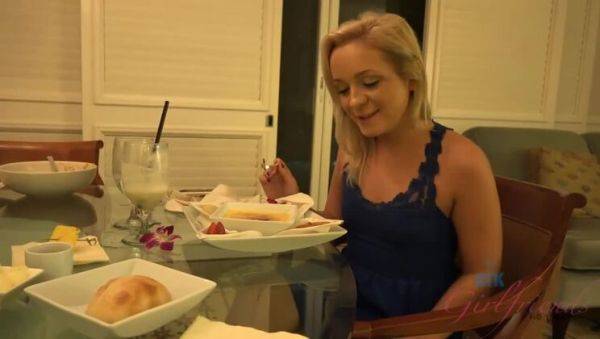 Cleo Vixen's Amateur Footjob - Shaved Blonde with Small Tits - xxxfiles.com on poweredporn.com