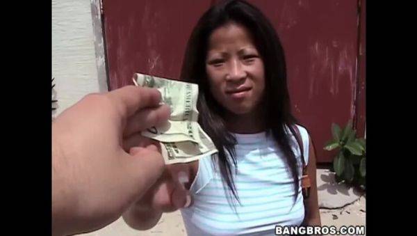 Asian Amateur Brunette Gets Facial on BangBus - veryfreeporn.com on poweredporn.com