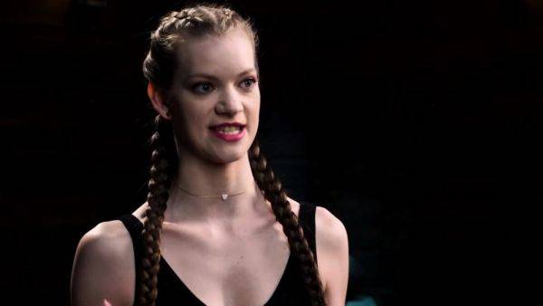 Redhead slave bound in a suspension by master - drtuber.com on poweredporn.com