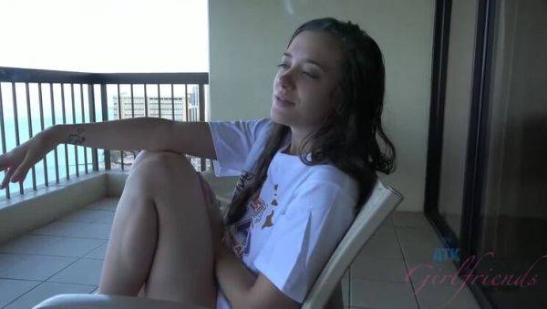 Gia Paige Gets a Face Full of Cum, Eyes Shut - porntry.com on poweredporn.com