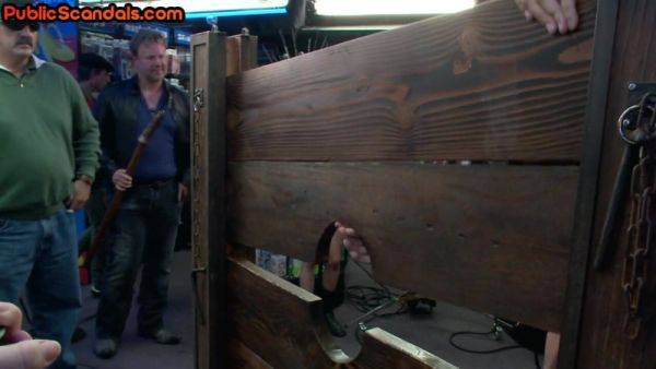 21yo public chick hard fucked in gangbang BDSM action - txxx.com on poweredporn.com