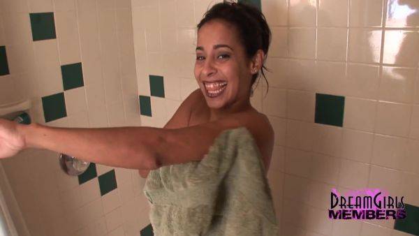 Hot Fit Latina Strips Nude And Showers - hclips.com on poweredporn.com