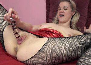 ChickPass - Busty babe Ray Ray is fucking herself with a glass dildo - hclips.com on poweredporn.com