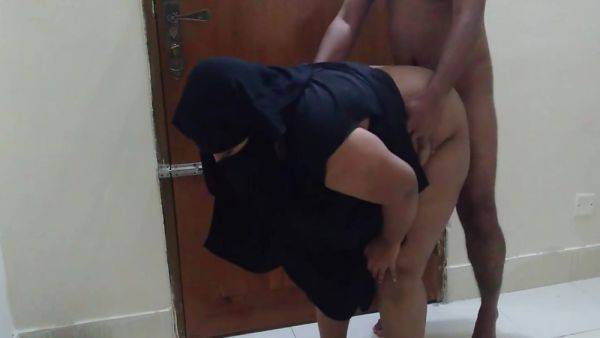 Saudi Muslim Burqa And Hijab Sexy Maid With Big Tits And Big Ass Sweeps The House - hclips.com on poweredporn.com