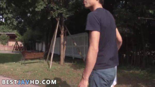 Japanese romping in outdoor with scorching Yuuka Kaede - upornia.com - Japan on poweredporn.com