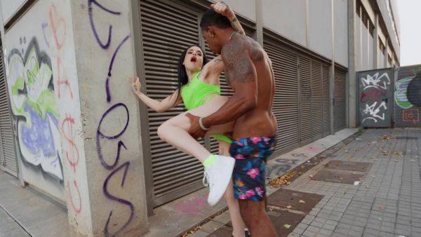 Strong BBC makes petite brunette lose her mind - xbabe.com on poweredporn.com