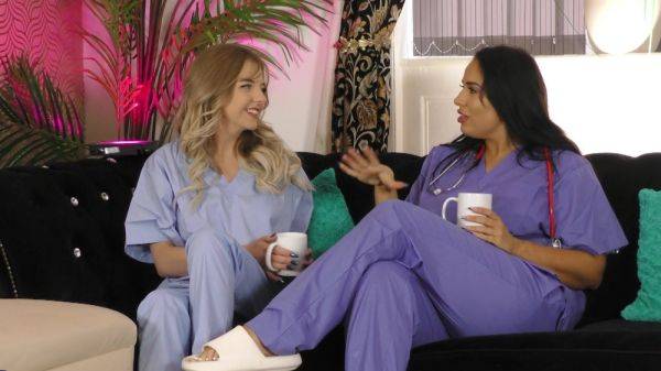 Pair of hot lesbian nurses make out and fuck in sexy duo - xbabe.com on poweredporn.com