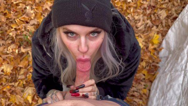 Sucking My Neighbors Yummy Cock On Hes Backyards While Helping Him - hclips.com - Russia on poweredporn.com