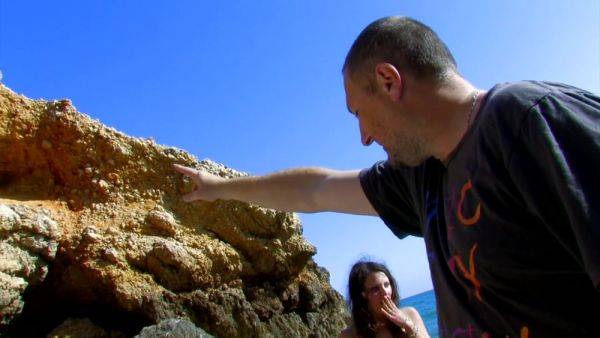 Busty Girl In Threesome On The Beach - HotEuroGirls - hotmovs.com on poweredporn.com