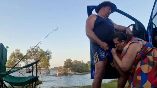Bbw Milf Blows Him By The River - videomanysex.com on poweredporn.com
