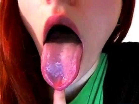 Beautiful Tongue 1 - drtuber.com on poweredporn.com