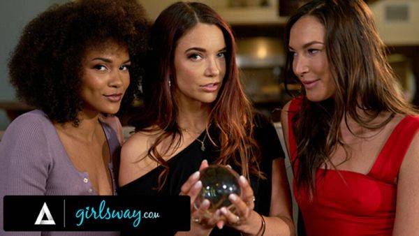GIRLSWAY - Psychic Jayden Cole Tells Katrina Colt & Alina Ali Their Destiny Resides In A Threesome - txxx.com on poweredporn.com