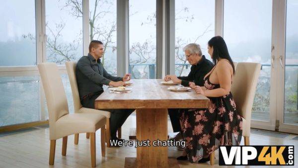 VIP4K. Married couple decided to invite husband's friend to make her big tits shaking - hotmovs.com - Czech Republic on poweredporn.com