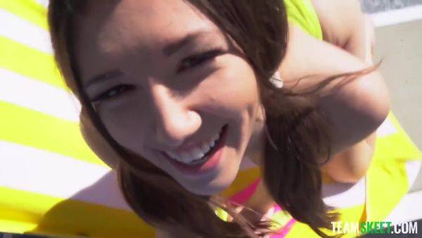 Maya Woulfe In Skip School For Dick By The Pool - videomanysex.com on poweredporn.com