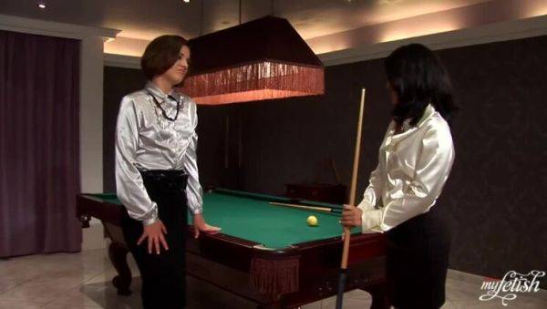 The Wager Between Izabela De Cruz & Gloria Vice: Lingerie, Hairy Lesbian Encounter with Stockings & Fetish - xxxfiles.com on poweredporn.com