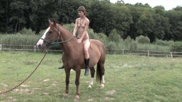 Cavalli: Demi Allen - Brunette Goddess in Tattoos, High Heels, and Solos - xxxfiles.com on poweredporn.com