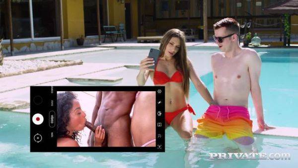 Scarlett and Anya Krey, Horny Teens Enjoy Interracial Threesome - porntry.com on poweredporn.com