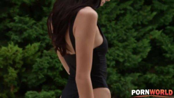 Three Studs Unloaded their Cocks into Alyssa Bounty Mouth after Wild Poolside DP - veryfreeporn.com on poweredporn.com