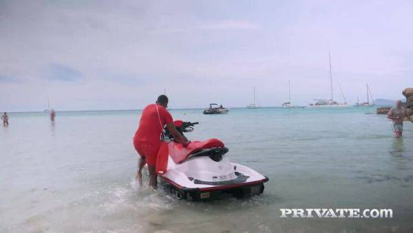 Anita Bellini and Belle Claire in an interracial anal threesome on the beach - porntry.com on poweredporn.com