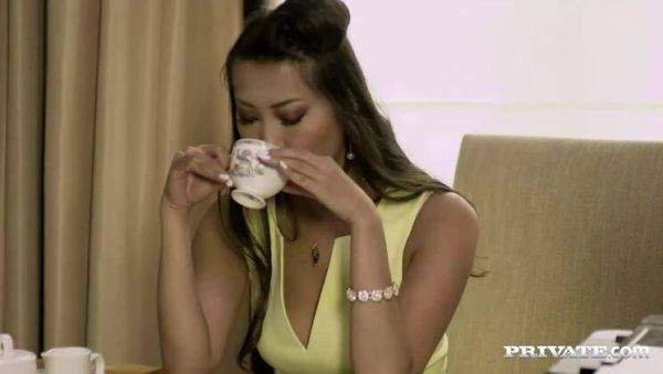 Asian Babe Sharon Lee Gets Takes a Cumshot to her Big Tits - porntry.com on poweredporn.com