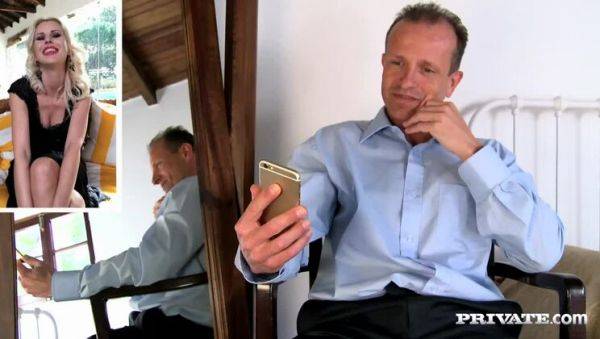 Lynna's Husband Watches Her Suck Christen's Pussy and Ride a Big Dick - porntry.com on poweredporn.com