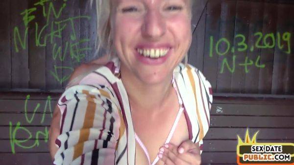 Public amateur MILF fucked outdoor after casting by sex date - txxx.com on poweredporn.com