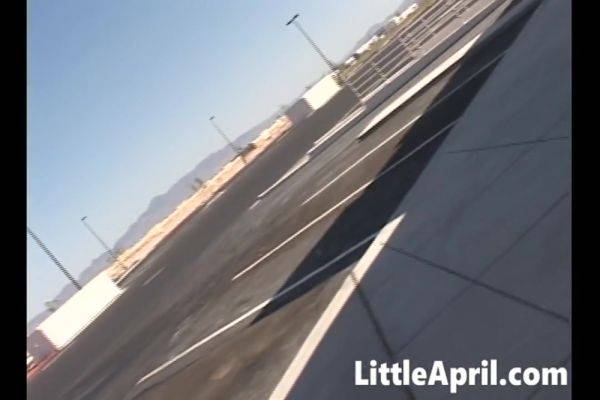 Little April masturbates in hot solo scene - hotmovs.com on poweredporn.com