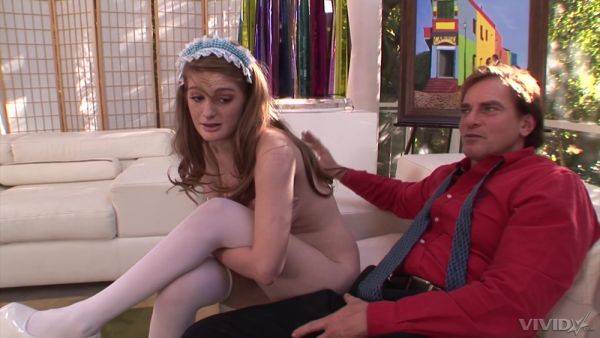 Freckled amateur maid fucked in merciless ways and left to swallow - hellporno.com on poweredporn.com