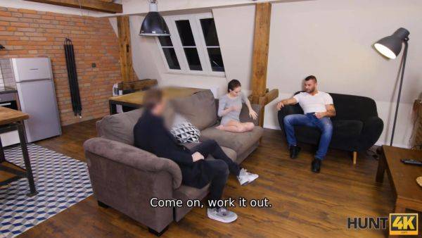 HUNT4K. Sex shark pleases unsatisfied wife thus giving lesson to spouse - hotmovs.com - Russia on poweredporn.com