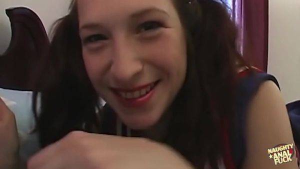 After Letting Him Pound Her Tight Twat And Booty The Lustful Blonde Swallows His Big Seed - upornia.com on poweredporn.com