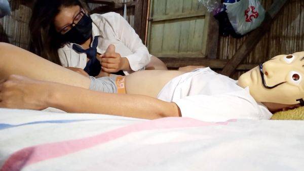 She Meets The Challenge On Time!! Stepmother Dress As A Student 18+ And We Have Sex - upornia.com on poweredporn.com