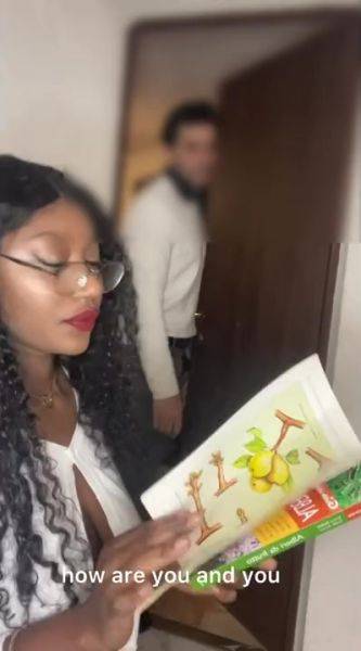 Pretty Busty Curly Ebony Teen Sucks Her First BWC And Gets Facialized On Her Birthday - anysex.com on poweredporn.com