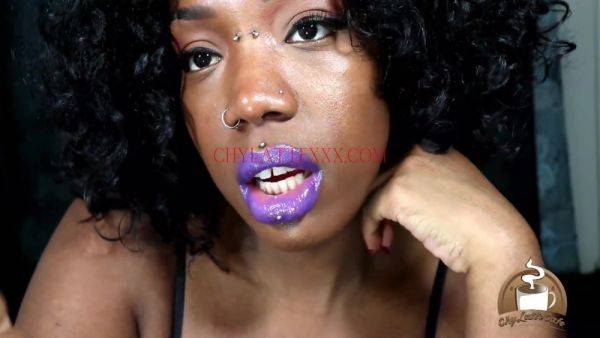 Purple Kisses Purple Lipstick Joi - upornia.com on poweredporn.com