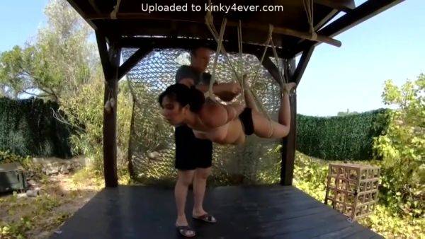 Outdoor Hogtie Suspension - hotmovs.com on poweredporn.com
