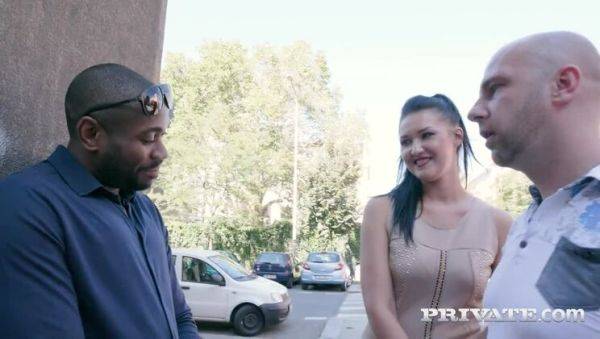 Hungry Brunette Takes on Four Black Studs - porntry.com on poweredporn.com