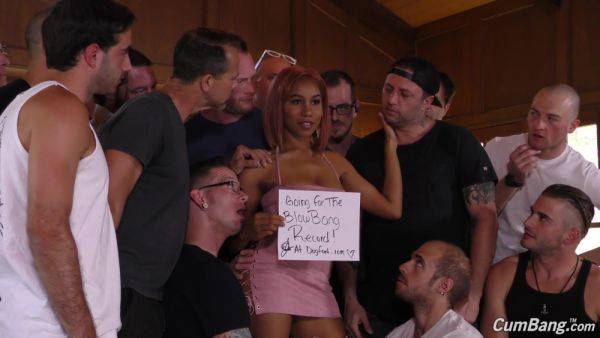 Slender ebony is ready for her first gangbang tryout - xbabe.com on poweredporn.com