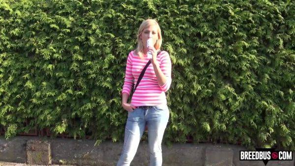 Hot Hitchhiker Gets Fucked for a Ride in the BreedBus - hotmovs.com on poweredporn.com