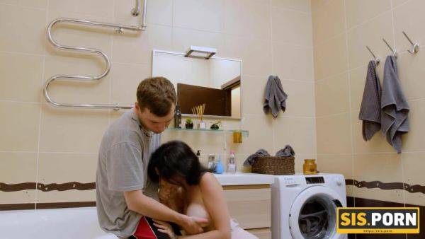 SISPORN. Tiny cutie with perfect natural tits enjoys sex with her stepbrother - hotmovs.com - Russia on poweredporn.com