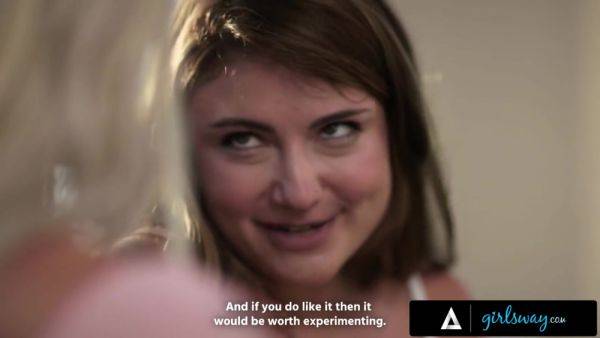 GIRLSWAY - Scrapbooking Besties Emma Hix & Adria Rae's Chemistry Leads To Passionate Rough Fingering - hotmovs.com on poweredporn.com